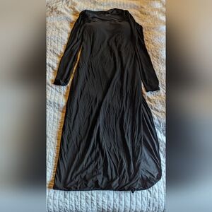 Klassy Network Brami Long sleeve Square Neck Dress XL Black